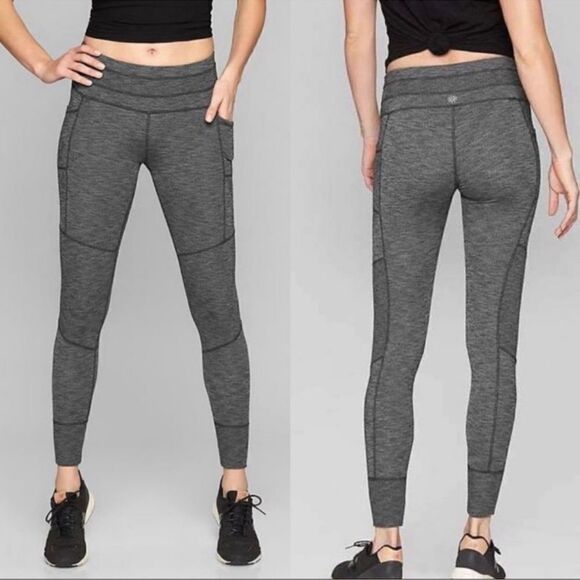 Athleta Excursion Gray Tight Joggers S - Picture 1 of 8